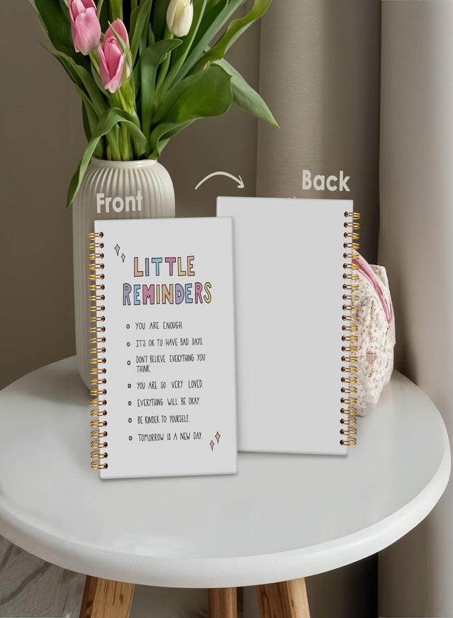 Wheatwin Inspirational Motivational Gifts for Women Girls Students Teachers, Little Reminders Notebook Journal, Mental Health Journal, Employee Appreciation Gifts 5.5x8.3 - Image 4